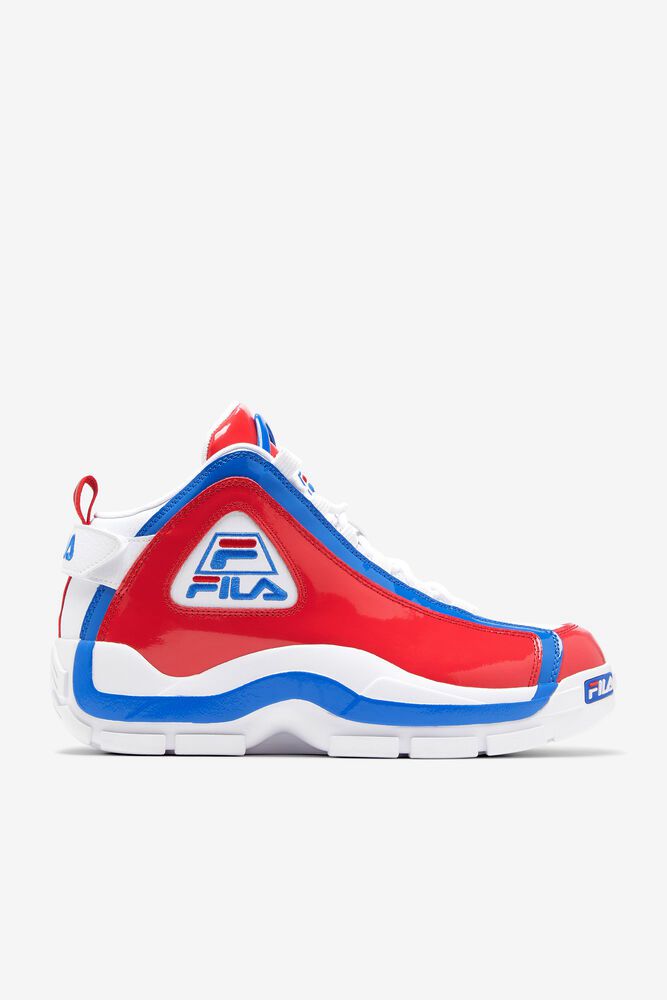 Fila Trainers Mens White/Red/Blue Grant Hill 2 - Ireland 84276-CARO